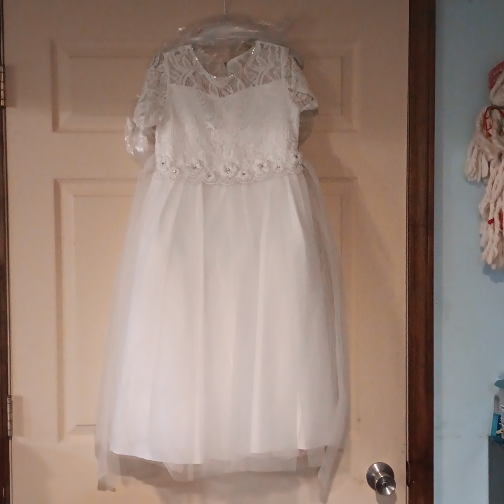 Girls White Gown